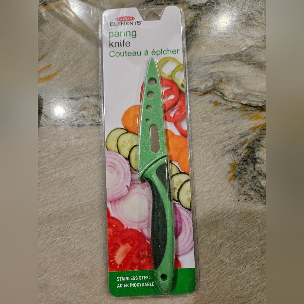 Brand New Stainless Steel Paring Knife With Cover